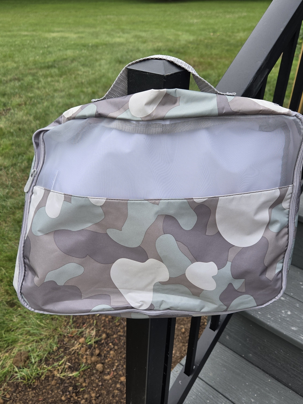 Thirty-One Camouflage Mesh Top Travel Packing Cube Organizer Bag